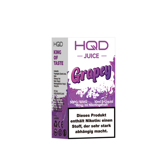 HQD Juice Grapey 10ml Liquid 18mg Nikotin