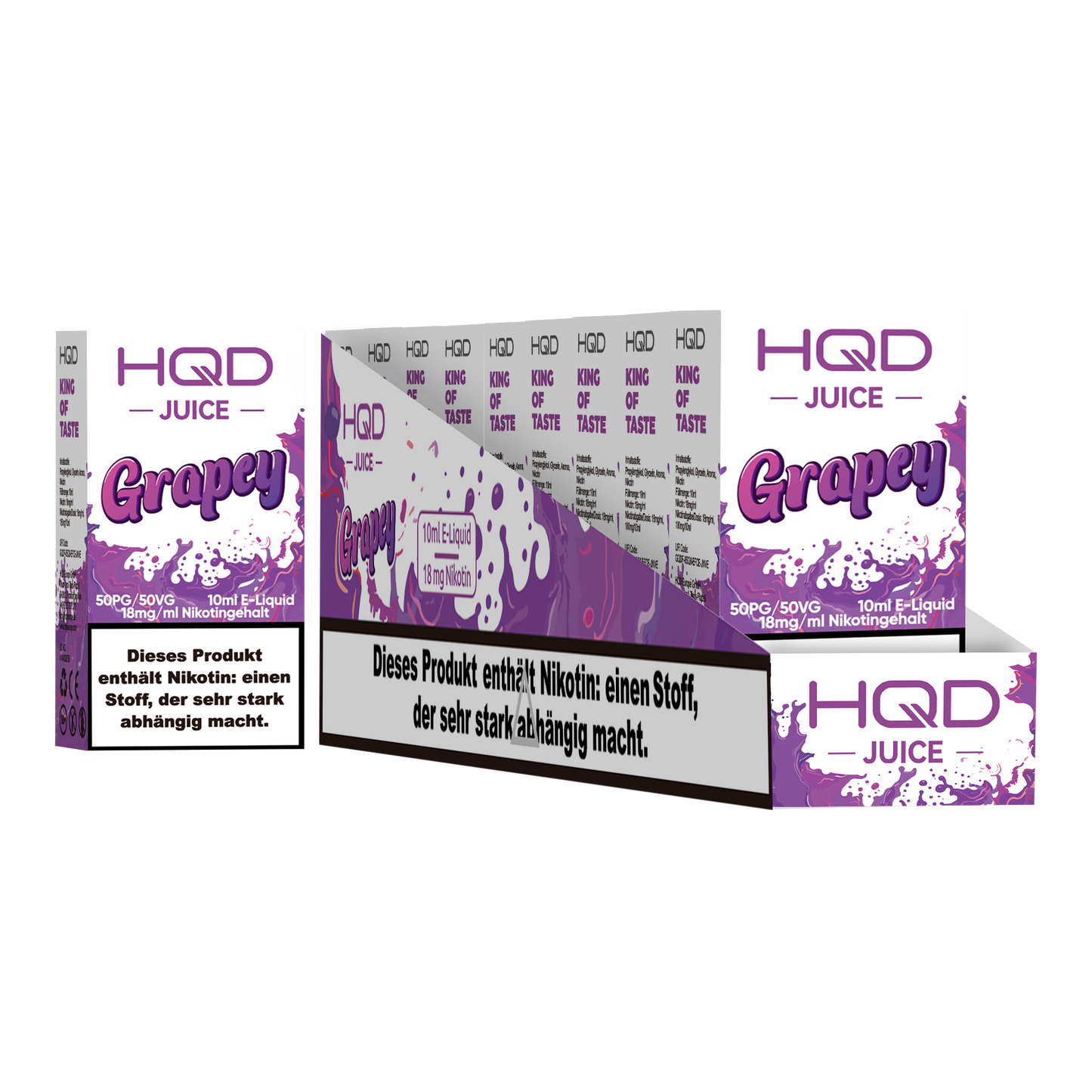 HQD Juice Grapey 10ml Liquid 18mg Nikotin