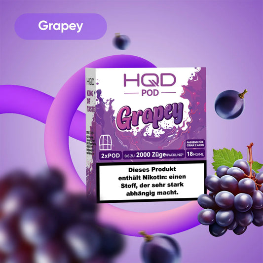 HQD Cirak 2 Pod Grapey 18mg Nikotin 1200