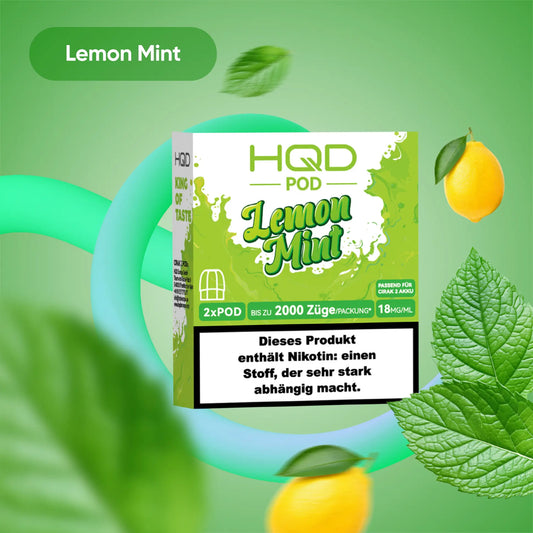 HQD Cirak 2 Pod Lemon Mint 18mg Nikotin 1200