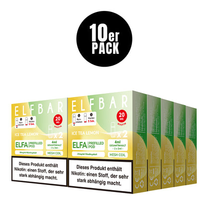 Elfbar Prefilled Pod ELFA Ice Tea Lemon 20mg Nikotin 600