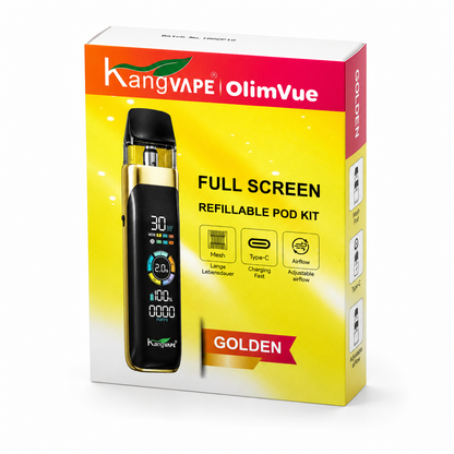 Kangvape Olimvue Refillable Pod Kit Golden