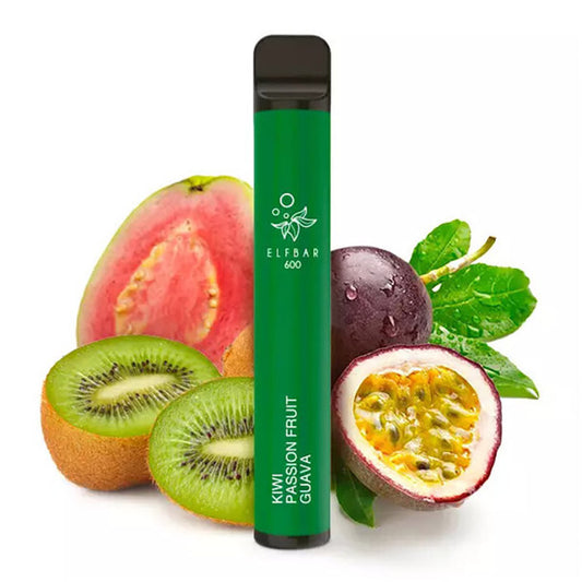 E-Zigarette Elfbar 600 Kiwi Passion Fruit 0mg NIKOTINFREI