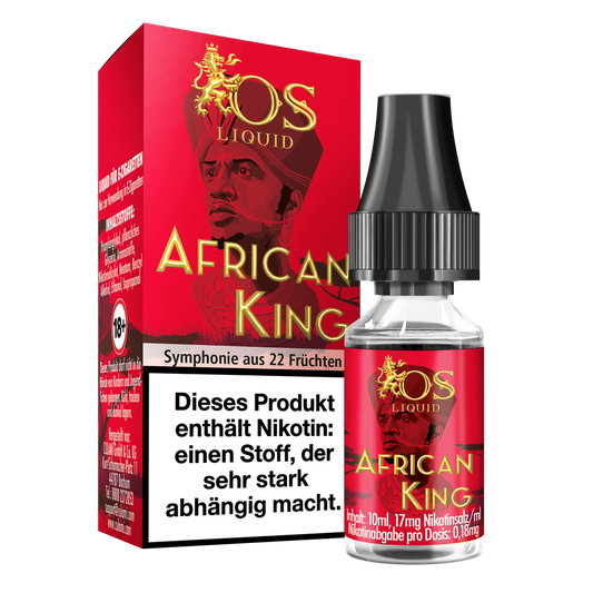 OS African King 10ml Liquid 17mg Nikotin