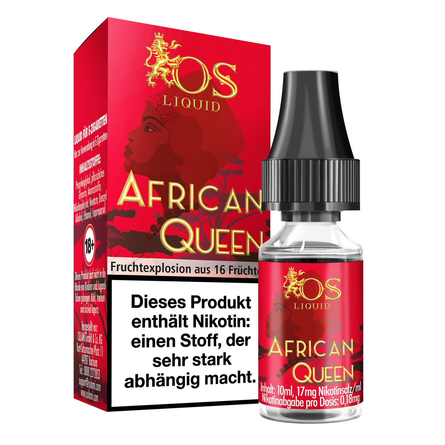 OS African Queen 10ml Liquid 17mg Nikotin