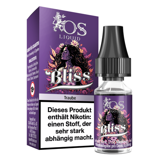 OS Bliss 10ml Liquid 17mg Nikotin