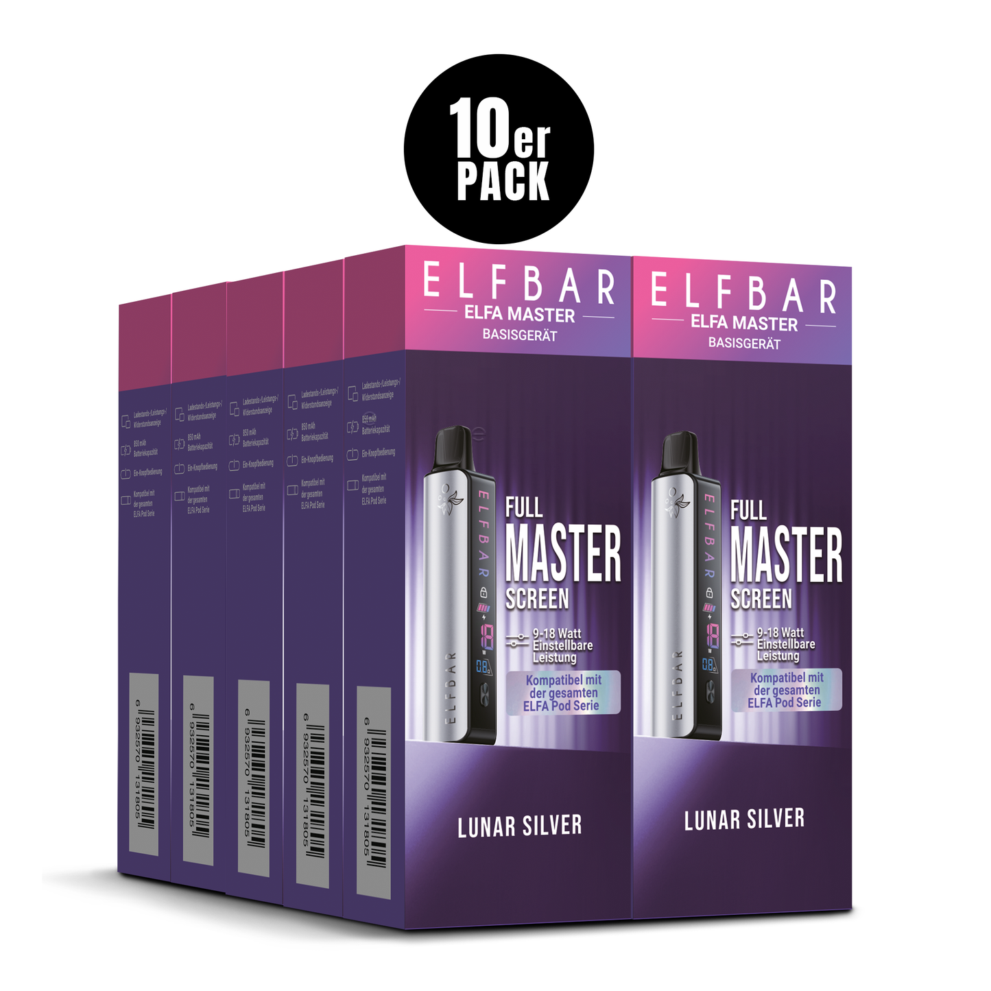 Elfbar ELFA Master Basisgerät Lunar Silver
