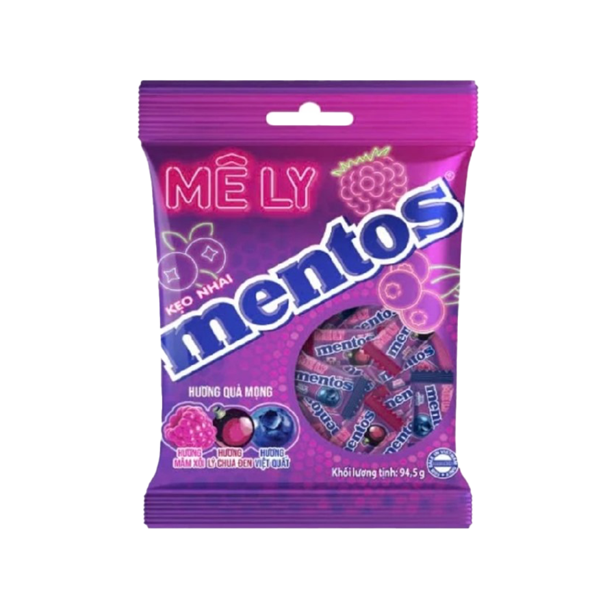 Mentos Chewing Candy Blackcurrant, Blueberry, Raspberry 94,5g 15er [mhd. 27/08/2027] Vegetarisch ***NEU***