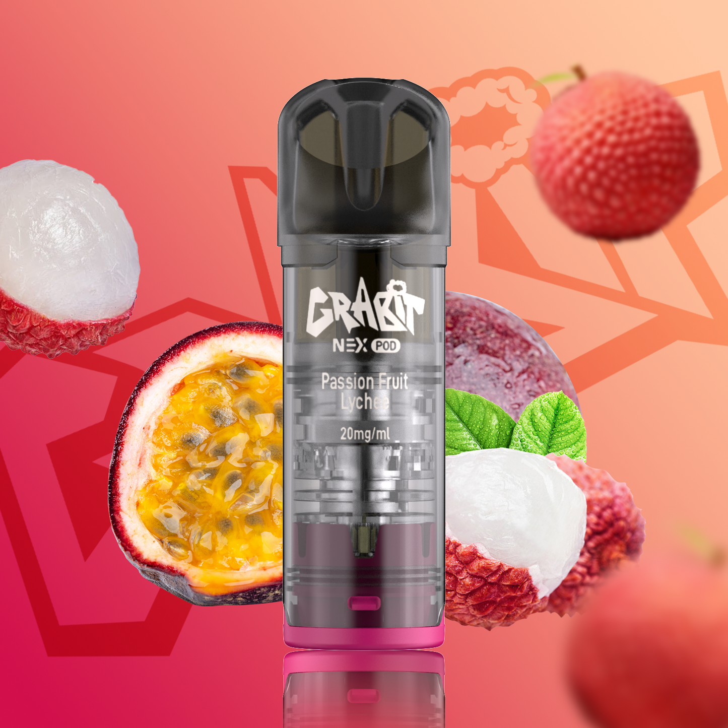 Grabit Nex Pod Passion Fruit Lychee 20mg Nikotin 800