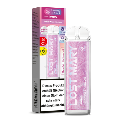 E-Zigarette Elfbar Lost Mary QM600 Pink Watermelon 20mg Nikotin  ***NEU***