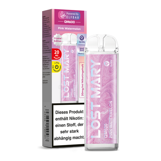 E-Zigarette Elfbar Lost Mary QM600 Pink Watermelon 20mg Nikotin  ***NEU***