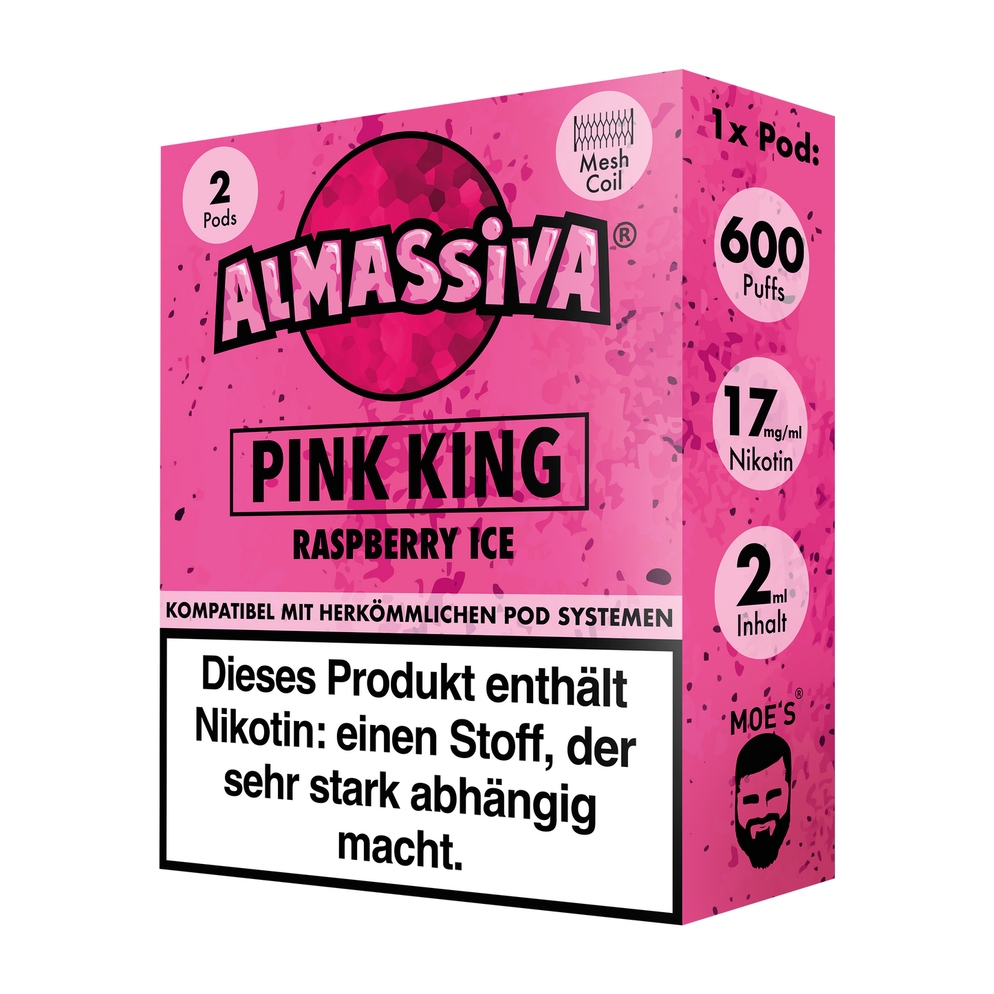 Al Massiva Prefilled Pod Pink King 17mg Nikotin