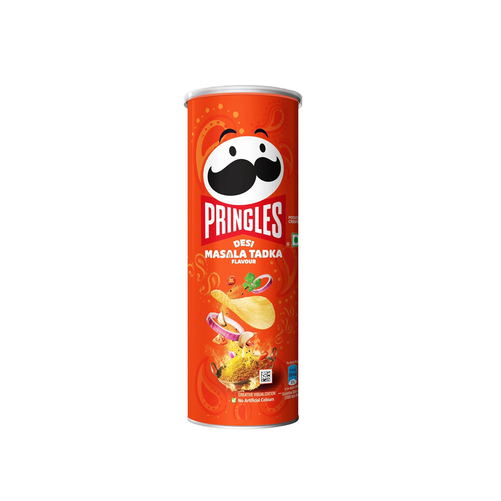 Pringles Desi Masala Tadka 102g 16er [mhd. 19/07/2026] Vegetarisch ***NEU***