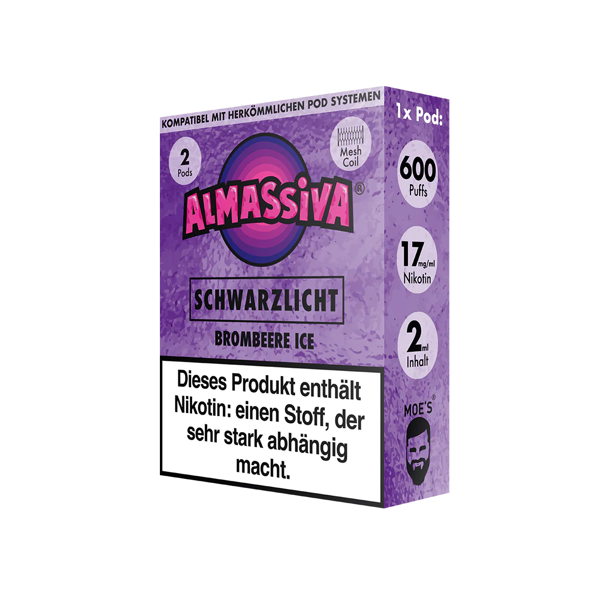 Al Massiva Prefilled Pod Schwarzlicht 17mg Nikotin