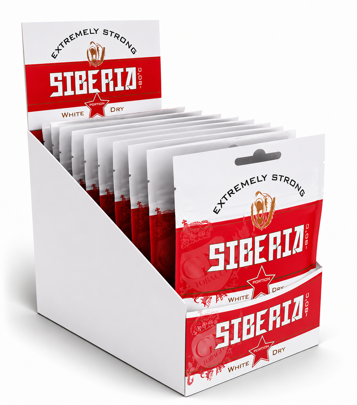Siberia White Dry Red Softpack Kautabak