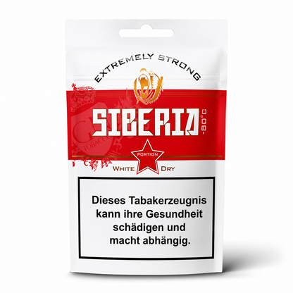 Siberia White Dry Red Softpack Kautabak