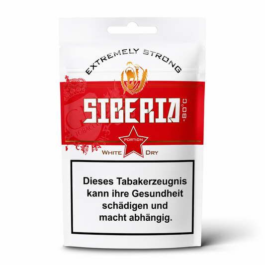 Siberia White Dry Red Softpack Kautabak