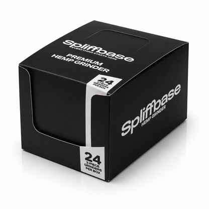 Spliffbase Premium Hemp Grinder – 2-teilig Schwarz