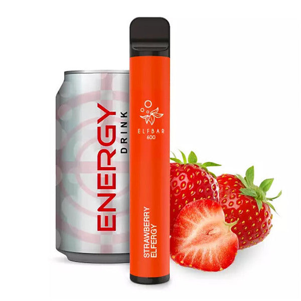 E-Zigarette Elfbar 600 Elfergy Strawberry 0mg NIKOTINFREI