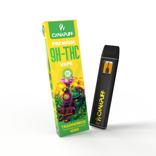 CANAPUFF 95% Vape 9H-THC 1ml Trainwreck