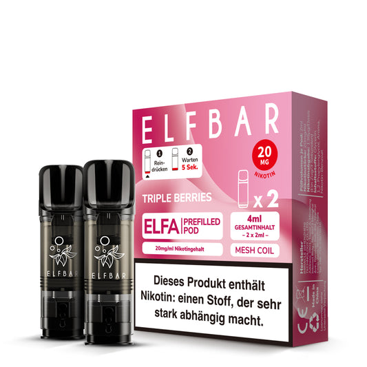 Elfbar Prefilled Pod ELFA Triple Berries 20mg Nikotin 600