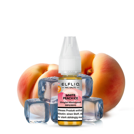 Elfbar ELFLIQ 10mg/ml Nikotinsalz Liquid White Peach Ice
