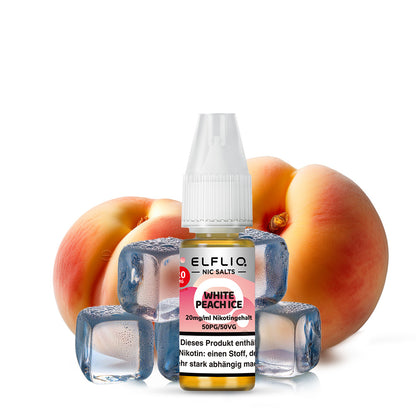 Elfbar ELFLIQ 20mg/ml Nikotinsalz Liquid White Peach Ice